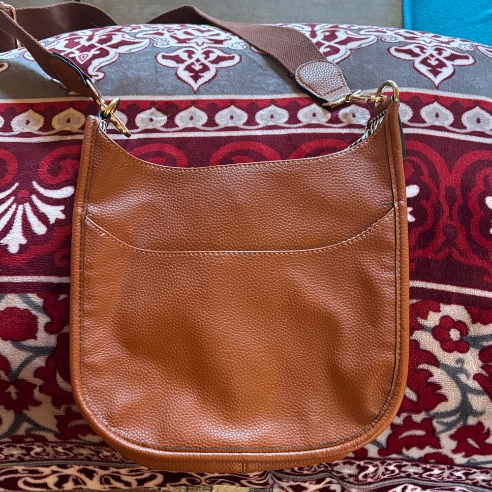 Brown Leather Crossbody Bag
